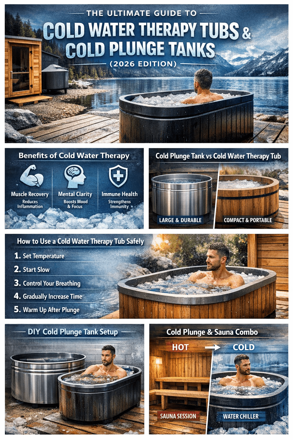 Guide to Cold Water Therapy Tubs & Cold Plunge Tanks (2026 Edition) - Modouge