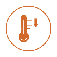 Cools to 37°F and holds it