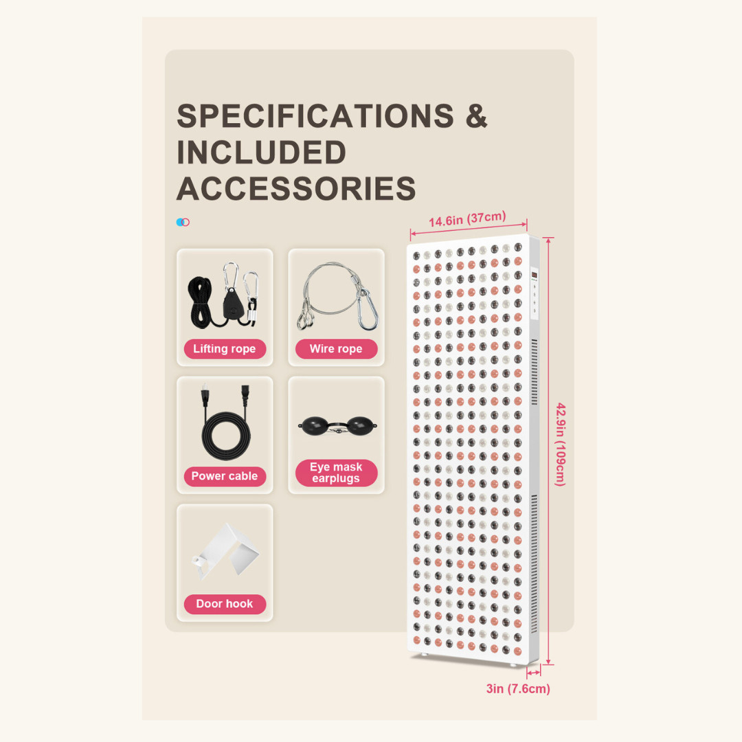 Red Light Therapy Panel Pro- 300 LED's