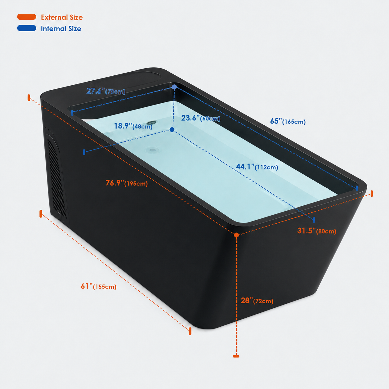 All-In-One Cold Plunge-Black